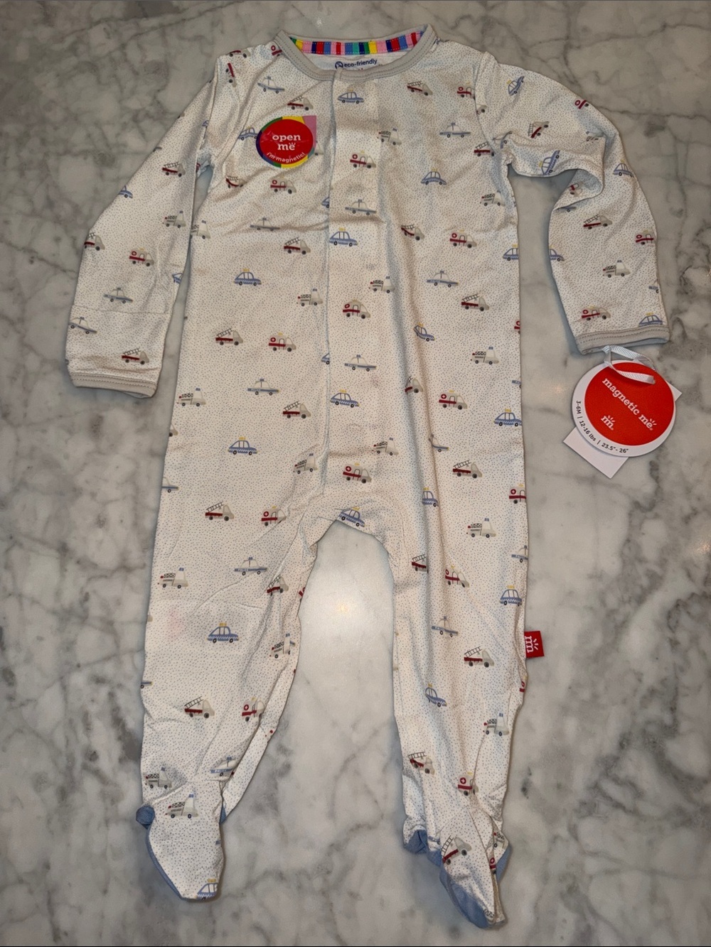 NWT Magnetic Me Modal Dispatcher Rescue Footie 3/6M